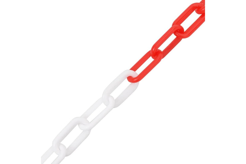 Warning Chain Red And White 100 m ø4 Mm Plastic Opbkxa