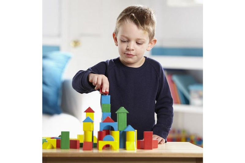 Melissa & Doug: Wood Blocks - 100-Piece Set