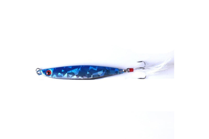 7 Piece Metal Fishing Lures With Feather Hook