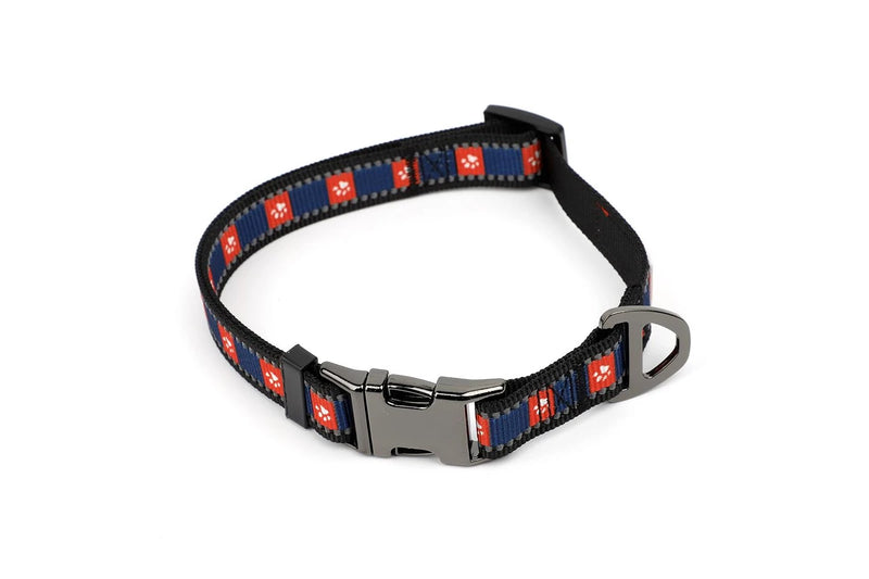 NRL Sydney Roosters Pet Dog Reflective Collar Walking 120cm Leash Lead Set