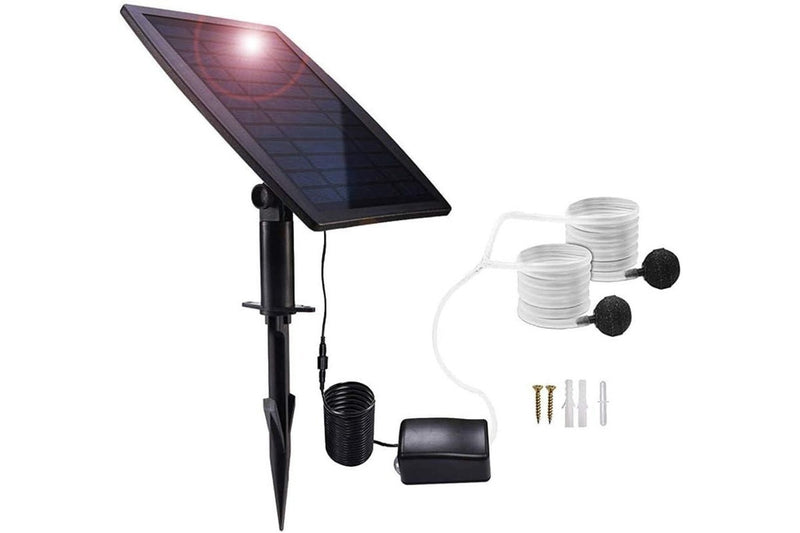 Solar Powered Air Pump Kit 2.5W Solar Panel