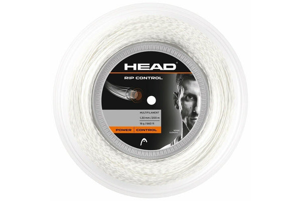 Head Rip Control 16g Tennis String Reel 200m 1.30mm Power Control - White