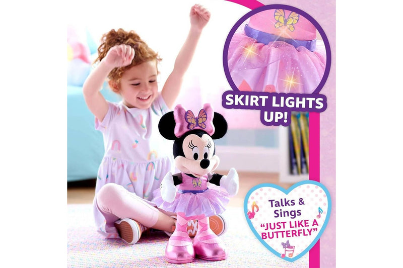 Dinsey Junior Butterfly Ballerina Minnie Mouse Singing Talking Toy 3+