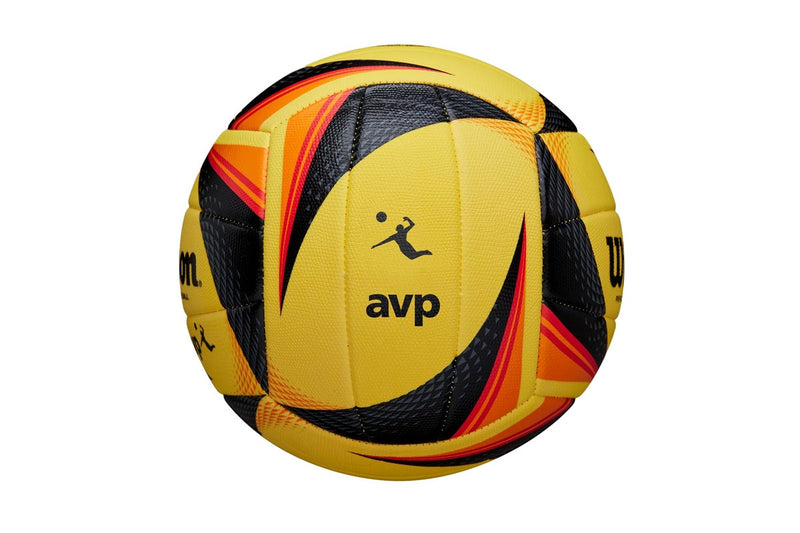 Wilson OPTX Replica AVP Volleyball (Yellow/Black/Red) (Standard)