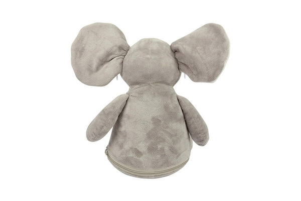 Mumbles Zipped Elephant Plush Toy (Grey) (One Size)