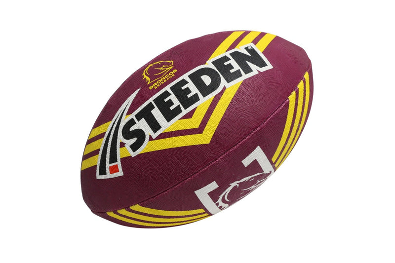 Steeden NRL Brisbane Broncos Supporter Ball - Size 5