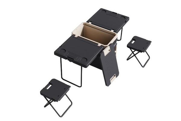 Fraser Country Chilly Bin & Table Combination 32L - Black