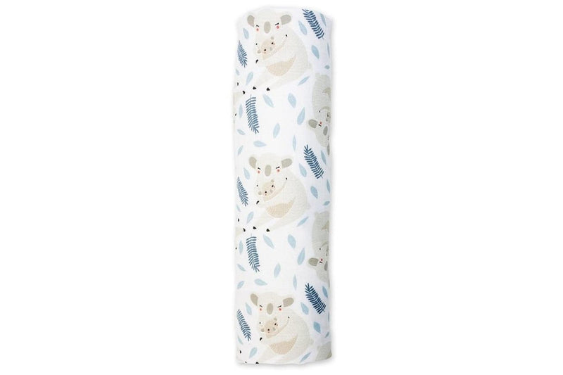 Lulujo: Muslin Cotton Swaddle - Koala