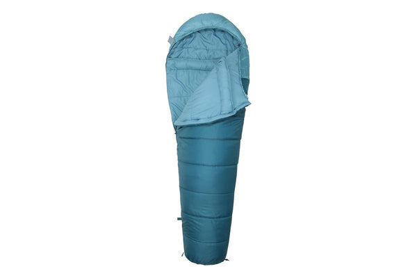 Mountain Warehouse Summit 250 Left Zip Mummy Sleeping Bag (Petrol) (200cm)
