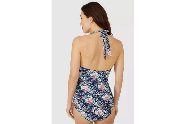 Debenhams Womens/Ladies Floral Tankini Top (Navy) (10 UK)