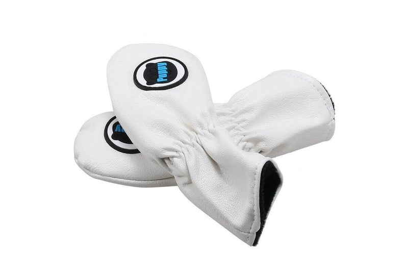 9 Pcs Golf Iron Head Covers Set White - Standard