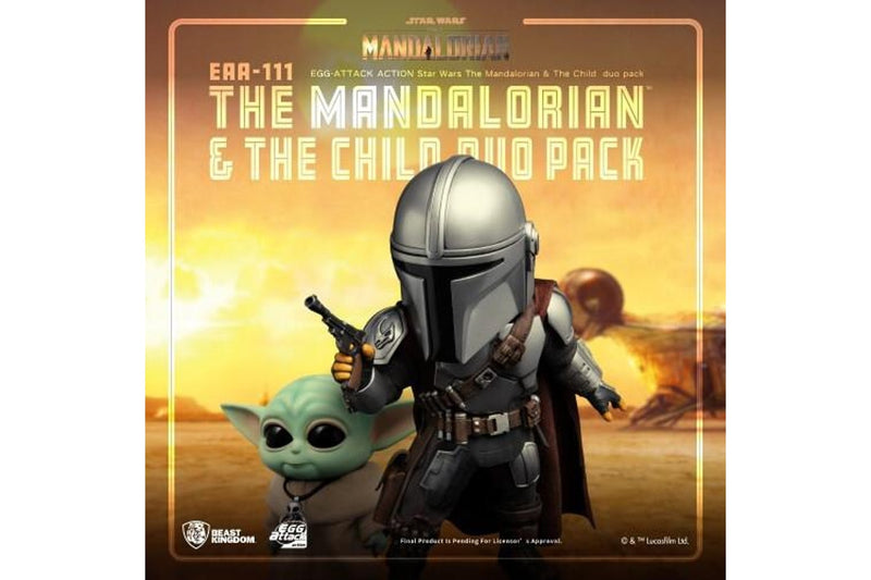 Beast Kingdom Egg Attack Action Star Wars the Mandalorian & The Child Duo Pack