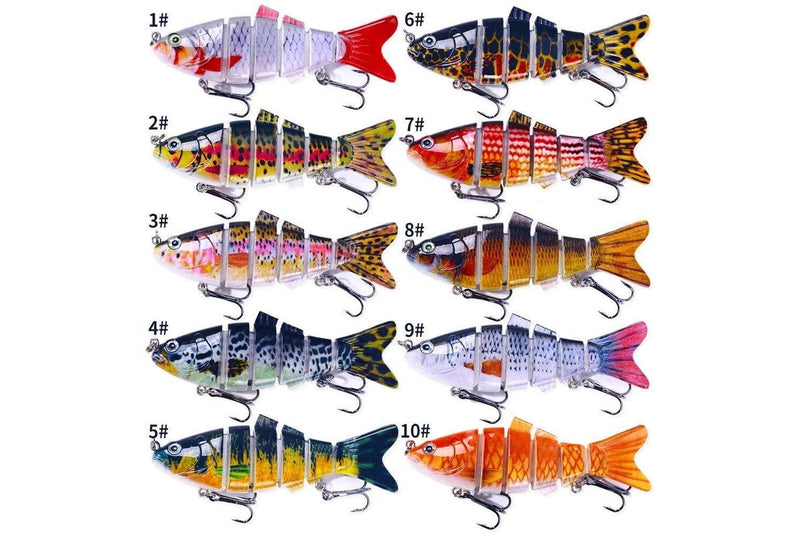 10cm 18g Multi Segment Fish Bionic Lure For Submerged Fishing