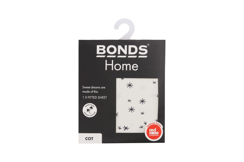 Bonds: Cotton Cot Sheet - Crayon Star Marscapone