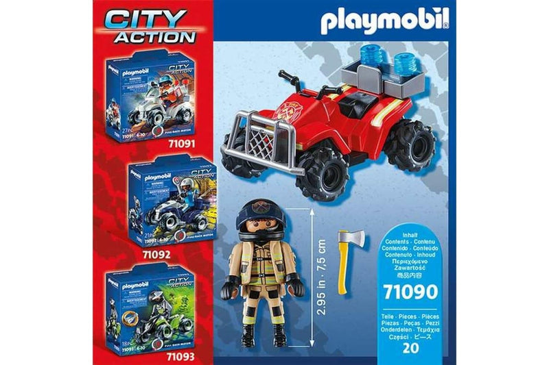 Playset Playmobil City Action Firefighters - Speed Quad 71090