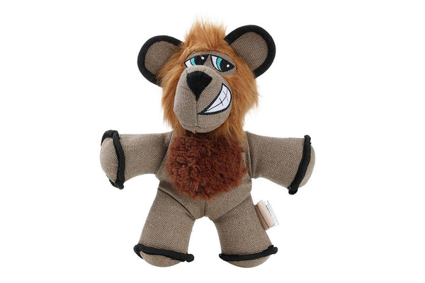 Paws & Claws 32cm Super Tuff Buddies Oxford Pet Interactive Toy Lion w Squeaker