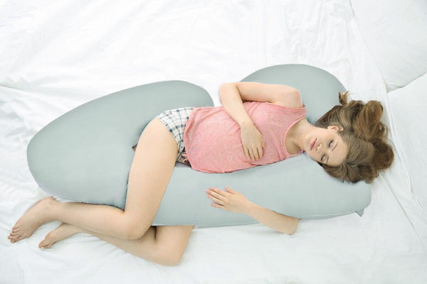 Ovela C-Shape Full Body Pregnancy Pillow-Green