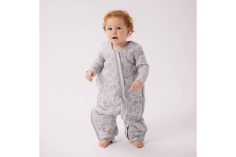 Woolbabe Duvet Sleeping Suit - Pebble Wilderness (1 year)