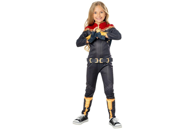 Marvel: Captain Marvel (The Marvels) - Deluxe Kids Costume (Size: 9-10)