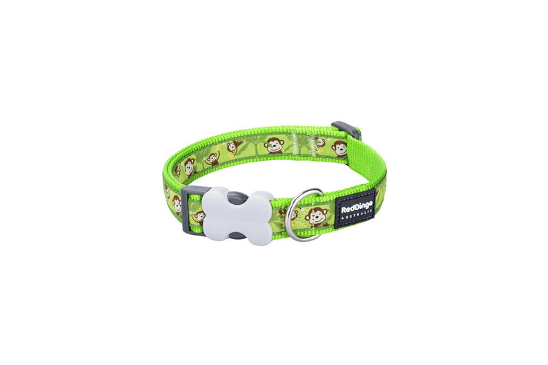 Dog Collar By Red Dingo Style Monkey Lime Green