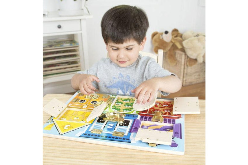 Melissa & Doug - Wooden Latches Board