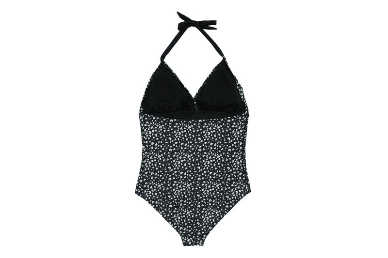 Regatta Womens/Ladies Flavia II Polka Dot One Piece Swimsuit (Black/White) (10 UK)