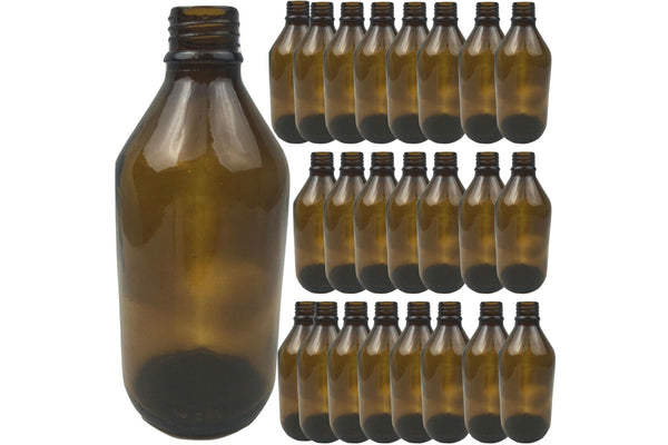 24x 600ml Brown Glass Bottle Plinking Shooting Target Practice without Lids/Caps