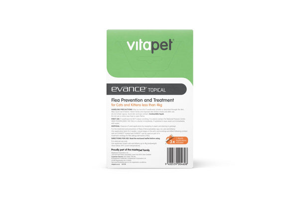 Vitapet: Evance Flea Treatment for Cats Under 4kg (3 Pack)