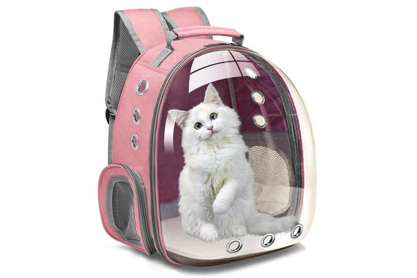 Cat Transparent Bubble Backpack Carrier-Pink