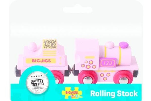 Bigjigs Pink Engine Train