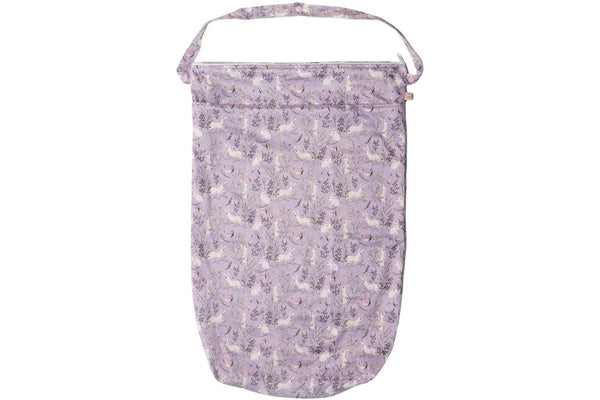 Nestling: XL Double Pocket Wet Bag - Lilac Bunnies