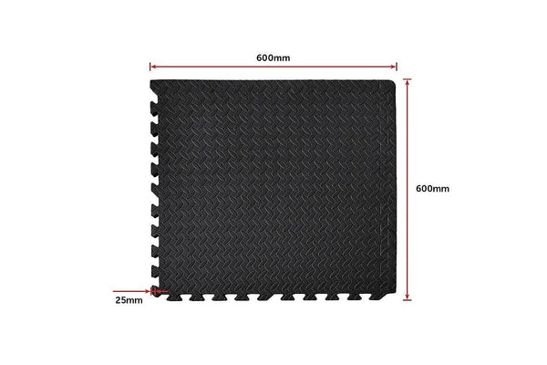 12 Tiles Eva Rubber Foam Gym Mat 60Cm X 2.5Cm Fitness Flooring