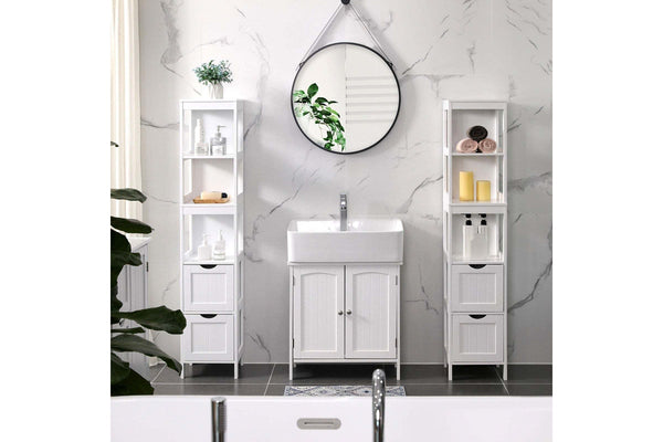 Vasagle Soglio Bathroom Tall Cabinet Linen Tower