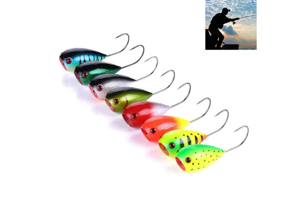 8 Piece 8cm/13g Big Mouth Single Hook Hard Bait Lure