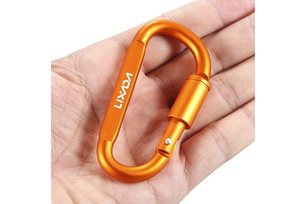 Lixada Aluminum Alloy D Ring Locking Carabiner Screw Hanging Hook Buckle Keychain For Outdoor Camping Hiking 1 - Standard - Set Of 1
