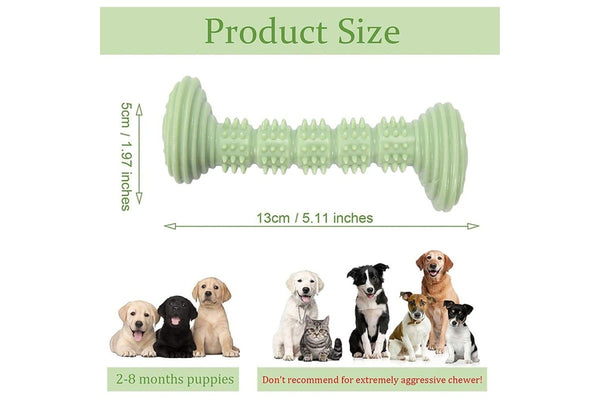 Durable Eco-friendly Dumbbell Shaped Dog Chew Toy For Small Dogs Teething Safe