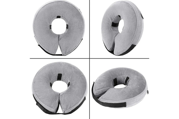 Inflatable Pet Recovery Collar Medium - Grey