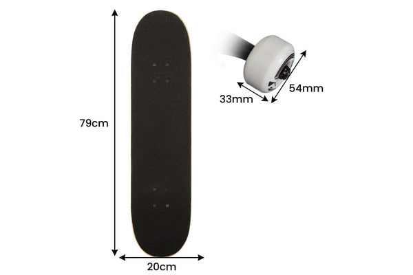 31-inch Star Series Complete Skateboard Rainbow Dot