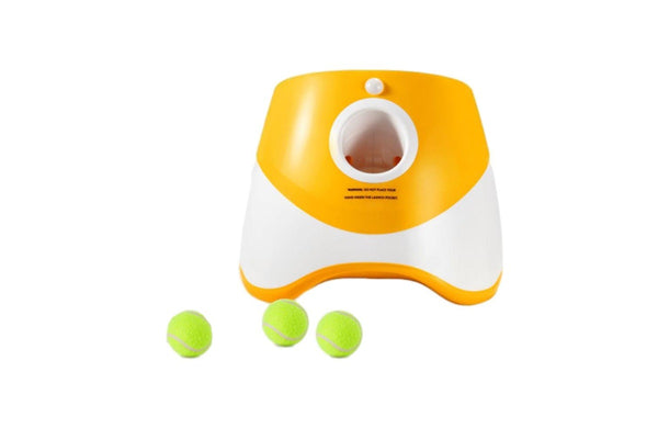 Automatic Ball Launcher Electric Interactive Ball Thrower Pet Dog Fetch Machine Orange