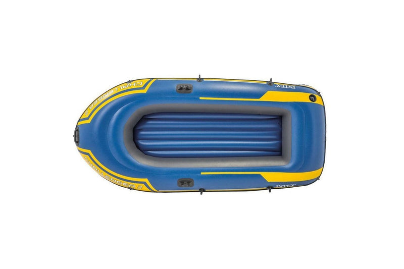 Intex 236cm Challenger 2 Inflatable Floating Sports Boat w Oars Paddles 14y+