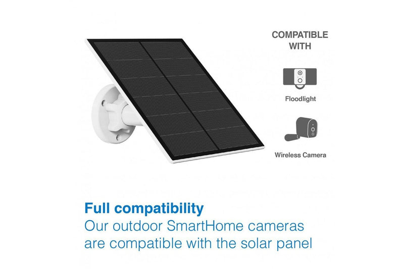 Laser Smarthome 5W Off-Grid Outdoor Solar Panel For Floodlight Camera 17.5cm