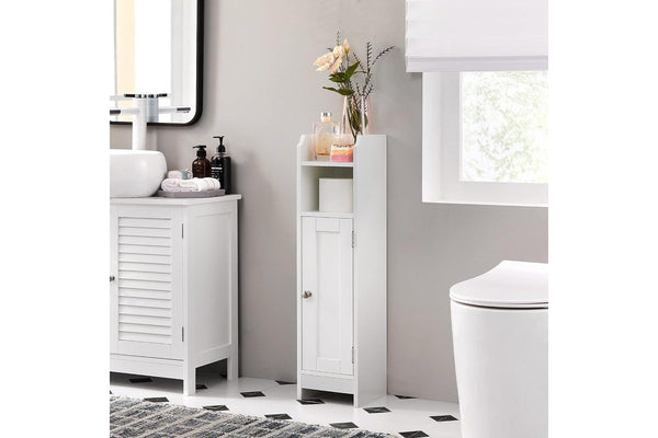 VASAGLE Soglio Slim Floor Storage Cabinet - White