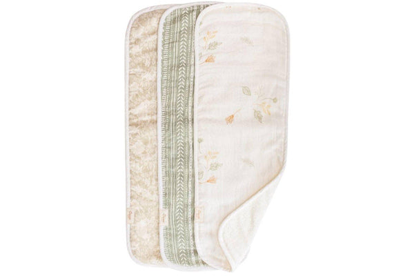 Crane Baby: Burp Cloths - Willow Prints (3 Pack)