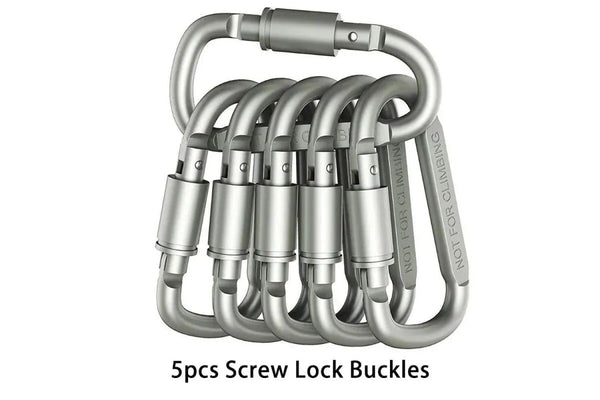 4 Piece Keychain Carabiner Set For Camping And Survival