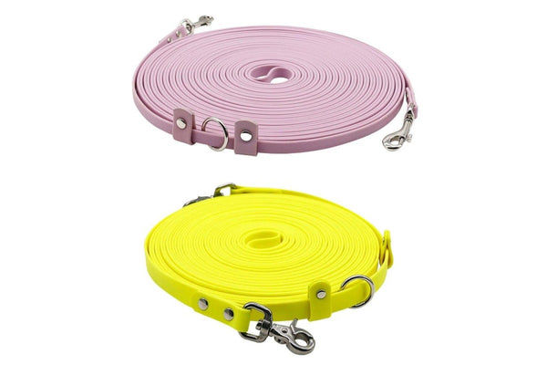 15m Simple Long Waterproof Pvc Double Dog Leash