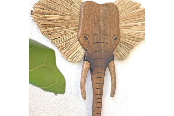 Crane Baby: Wooden Wall Decor - Elephant