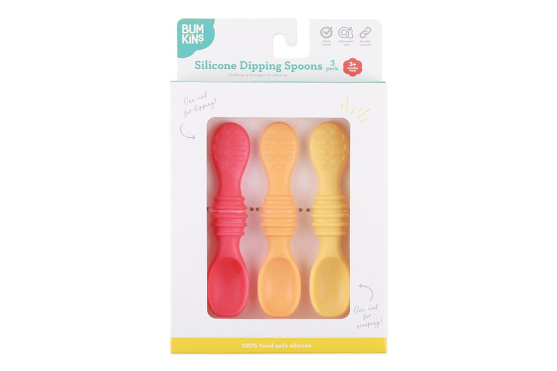 Bumkins: Silicone Dipping Spoon - Tutti Frutti (3pk)