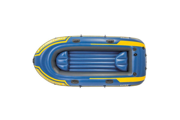 Intex 295cm Challenger 3 Inflatable Floating Sports Boat w Oars Paddles 14y+