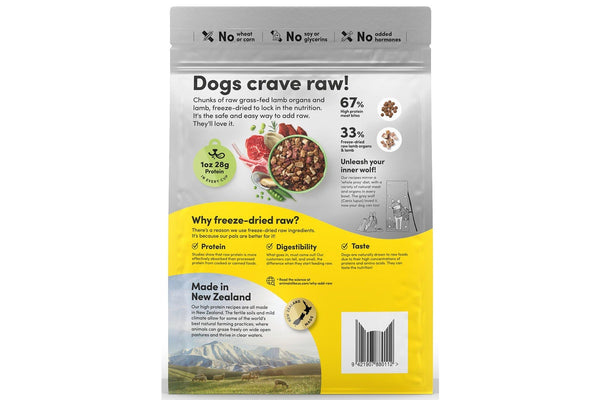 Animals Like Us: RawMix33 with Grass-Fed Lamb Dog Food (1kg)