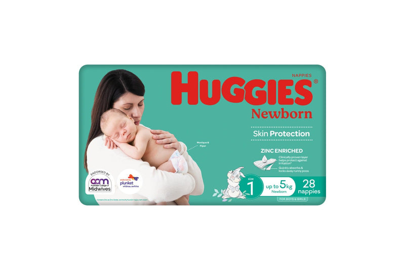 Huggies Newborn Convenience Unisex Nappies - Size 1